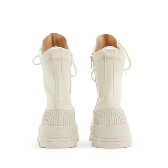 8 by Yoox Leather Cap Top Lace Up Boots - Picture 3 of 6